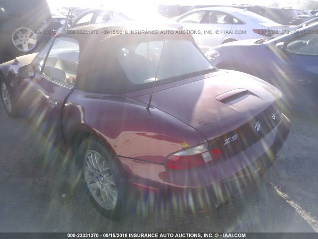 WBACN33451LM03581 - 2001 BMW Z3 2.5 RED photo 3
