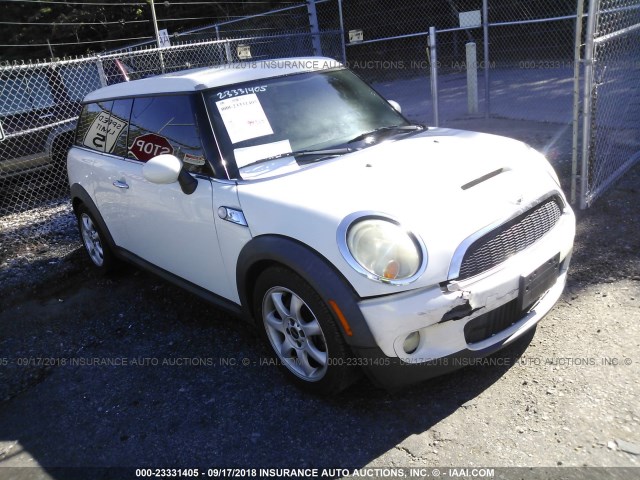 WMWMM33589TP91630 - 2009 MINI COOPER S CLUBMAN WHITE photo 1