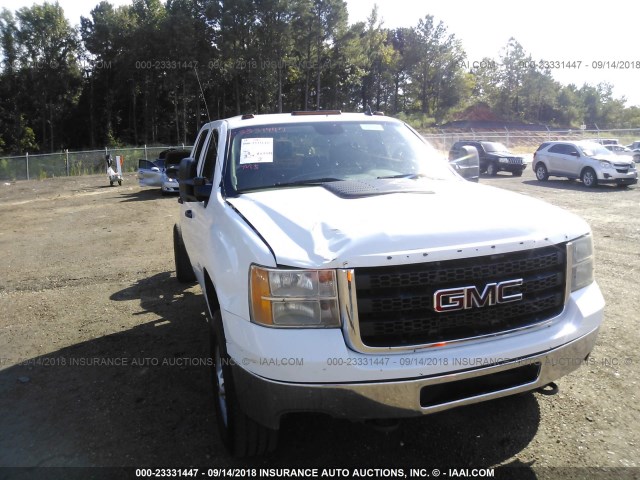 1GT12ZCG9EF140743 - 2014 GMC SIERRA K2500 HEAVY DUTY WHITE photo 6