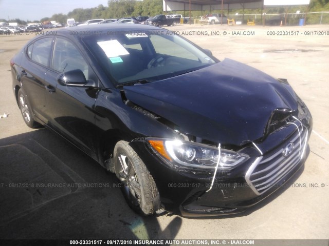 5NPD84LF9JH217214 - 2018 HYUNDAI ELANTRA SEL/VALUE/LIMITED BLACK photo 1