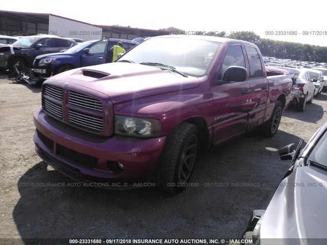 3D7HA18H55G789108 - 2005 DODGE RAM SRT10 PINK photo 2