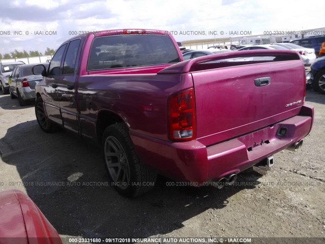 3D7HA18H55G789108 - 2005 DODGE RAM SRT10 PINK photo 3