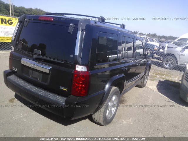 1J8HG58P07C684935 - 2007 JEEP COMMANDER LIMITED BLACK photo 4