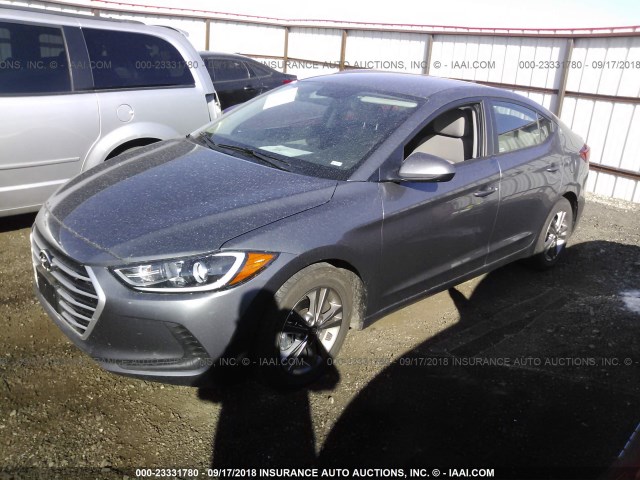 5NPD84LF4JH338846 - 2018 HYUNDAI ELANTRA SEL/VALUE/LIMITED GRAY photo 2