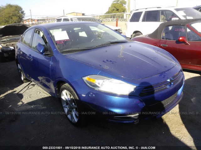 1C3CDFBH6DD157056 - 2013 DODGE DART SXT BLUE photo 1