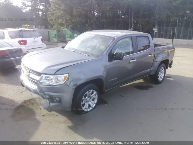 1GCGTCEN3J1135920 - 2018 CHEVROLET COLORADO LT GRAY photo 2