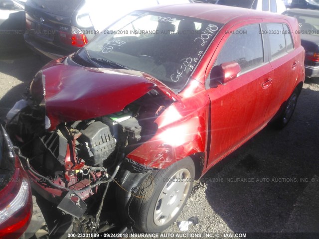 JTKKU10478J011145 - 2008 TOYOTA SCION XD RED photo 2