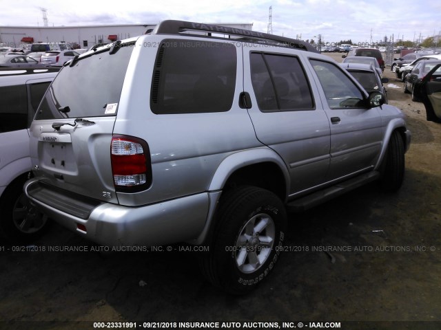 JN8DR09Y84W916013 - 2004 NISSAN PATHFINDER LE/SE GRAY photo 4