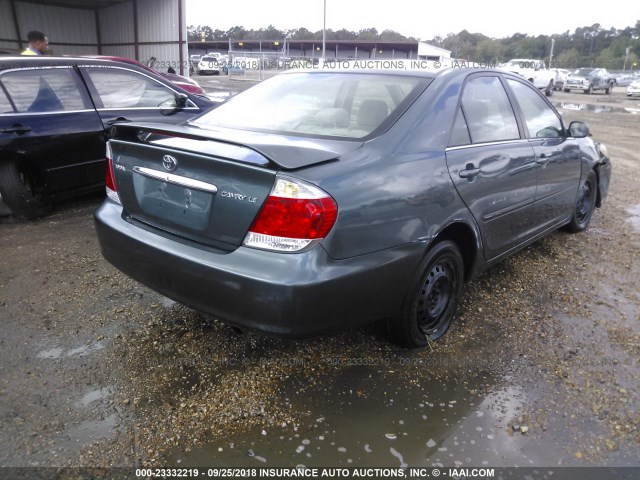 4T1BE32K05U431721 - 2005 TOYOTA CAMRY LE/XLE/SE Жасыл фото 4