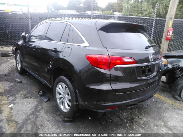 5J8TB4H39FL026070 - 2015 ACURA RDX BROWN photo 3