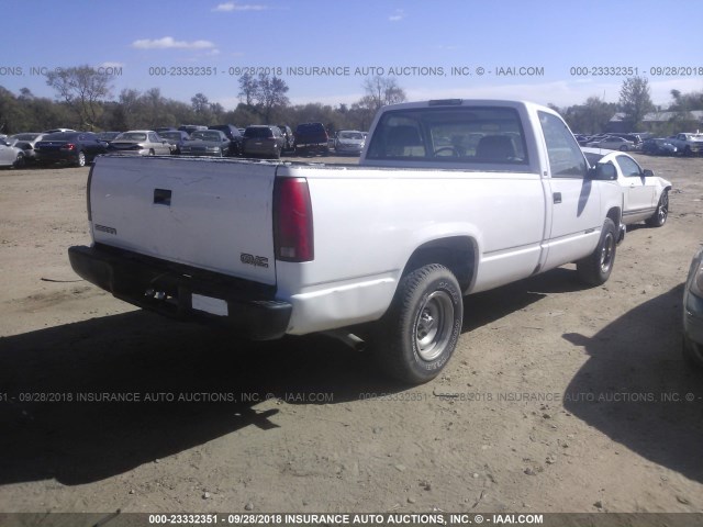 1GTEC14W0WZ523170 - 1998 GMC SIERRA C1500 WHITE photo 4