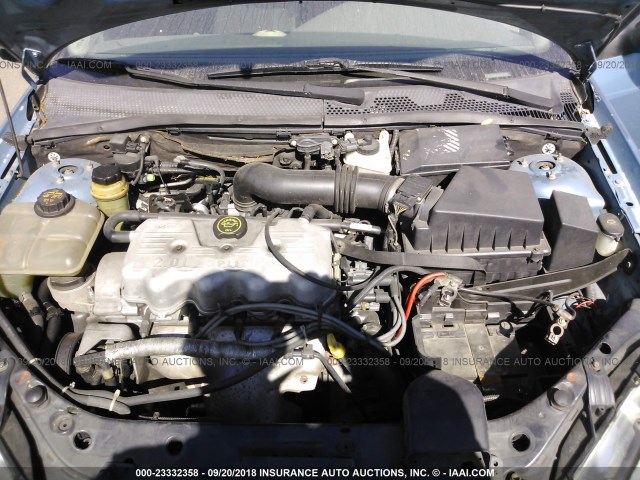 1FAFP33P71W303295 - 2001 FORD FOCUS LX BLUE photo 10