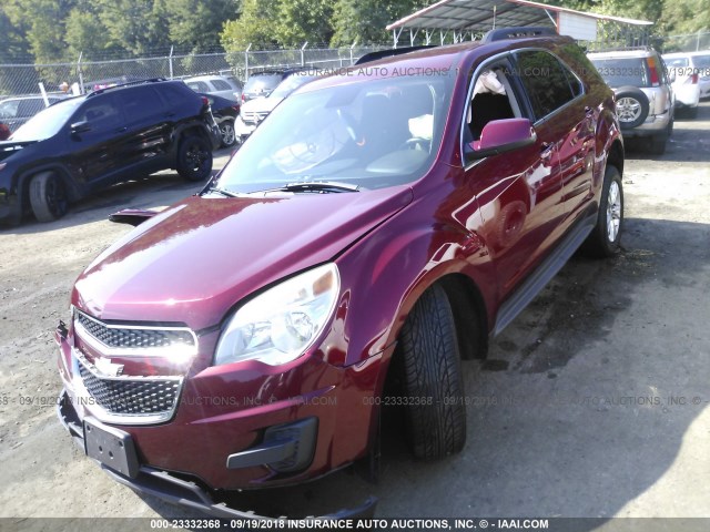 2GNFLEEK5C6360585 - 2012 CHEVROLET EQUINOX LT RED photo 2