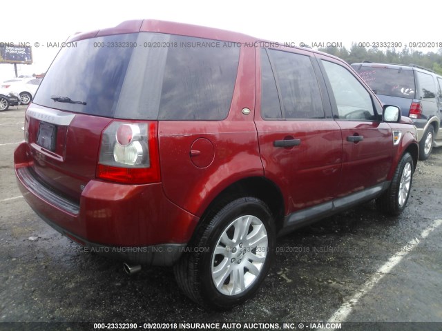 SALFP24NX8H036792 - 2008 LAND ROVER LR2 SE RED photo 4