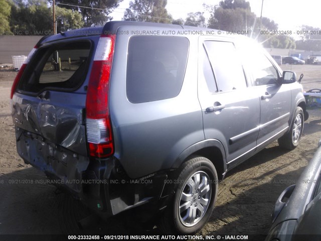 JHLRD78926C046334 - 2006 HONDA CR-V SE/EX GRAY photo 4