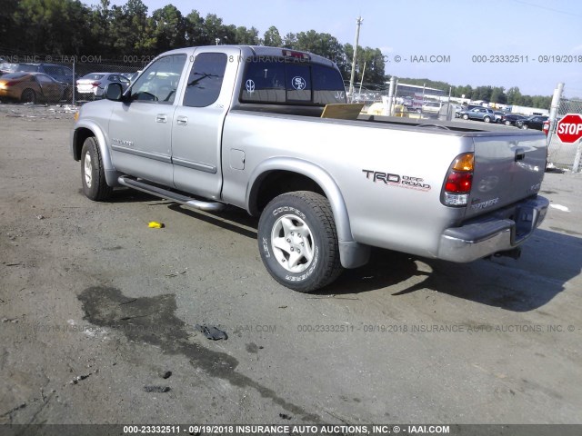 5TBBT44154S441502 - 2004 TOYOTA TUNDRA ACCESS CAB SR5 SILVER photo 3