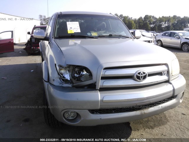 5TBBT44154S441502 - 2004 TOYOTA TUNDRA ACCESS CAB SR5 SILVER photo 6