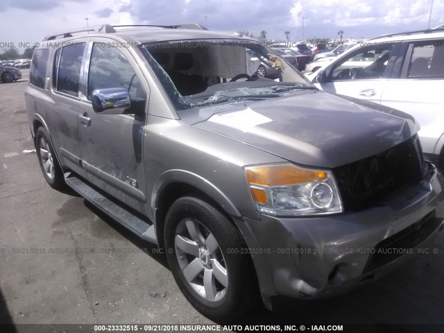 5N1BA08D88N603964 - 2008 NISSAN ARMADA SE/LE GRAY photo 1