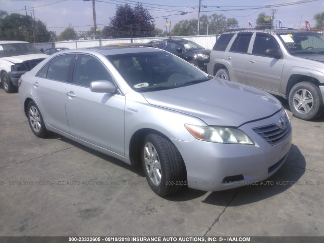 4T1BB46K87U001883 - 2007 TOYOTA CAMRY NEW GENERAT HYBRID SILVER photo 1