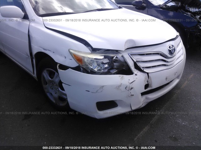 JTNBF3EK9A3002702 - 2010 TOYOTA CAMRY SE/LE/XLE თეთრი ფოტო 6