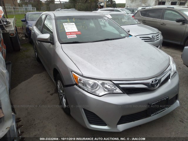 4T4BF1FK0DR317914 - 2013 TOYOTA CAMRY L/SE/LE/XLE SILVER photo 1