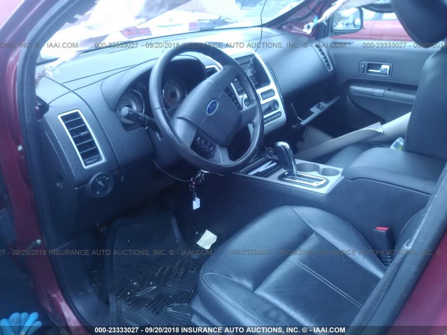 2FMDK49C27BB32407 - 2007 FORD EDGE SEL PLUS RED photo 5