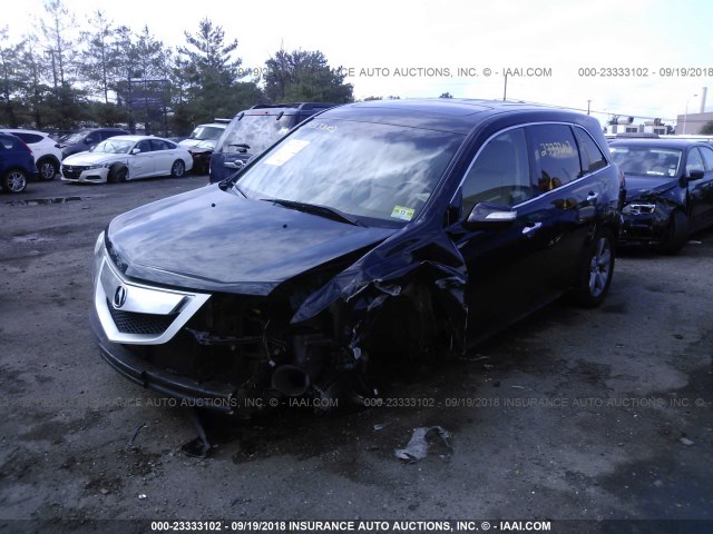 2HNYD2H34CH507995 - 2012 ACURA MDX TECHNOLOGY BLACK photo 6