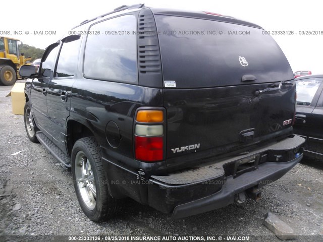 1GKEK63U86J157669 - 2006 GMC YUKON DENALI BLACK photo 3