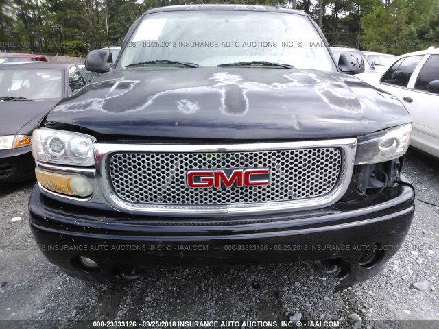 1GKEK63U86J157669 - 2006 GMC YUKON DENALI BLACK photo 6