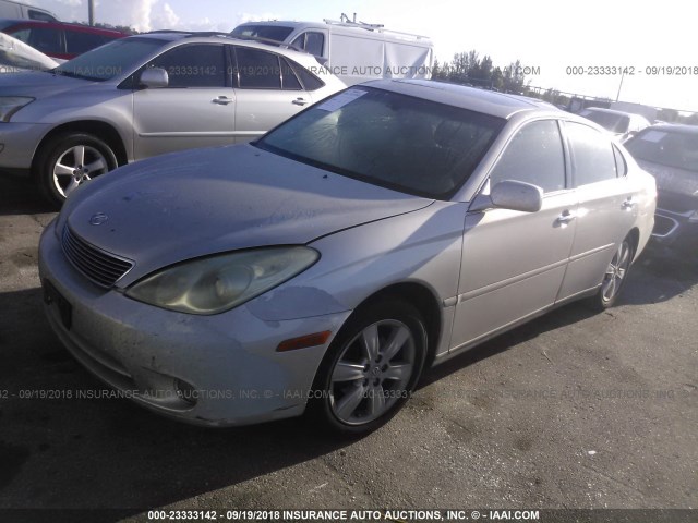 JTHBA30G165173704 - 2006 LEXUS ES 330 GRAY photo 2