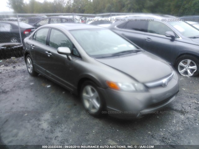 2HGFA16928H318620 - 2008 HONDA CIVIC EXL ნაცრისფერი ფოტო 1