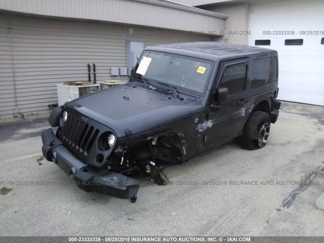 1C4AJWAG3HL667008 - 2017 JEEP WRANGLER SPORT GRAY photo 2