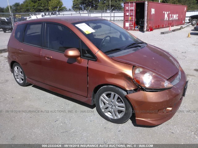 JHMGD38617S008814 - 2007 HONDA FIT S 橙色 照片 1