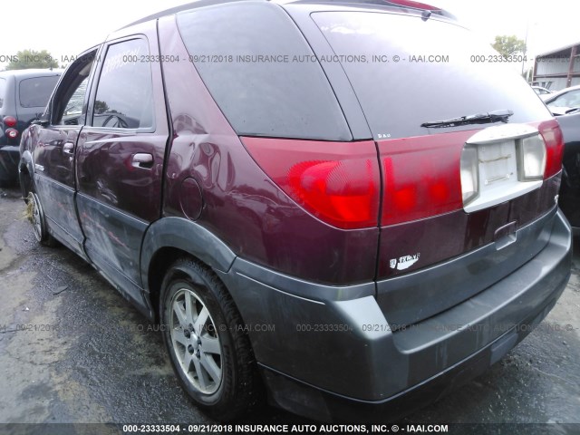 3G5DA03E92S556879 - 2002 BUICK RENDEZVOUS CX MAROON photo 3