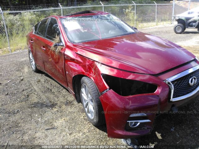 JN1BV7AR8EM694990 - 2014 INFINITI Q50 PREMIUM/SPORT RED photo 6