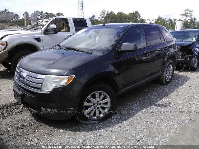 2FMDK38C77BB70131 - 2007 FORD EDGE GRAY photo 2