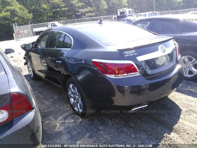 1G4GE5EV9AF189713 - 2010 BUICK LACROSSE CXS BLACK photo 3