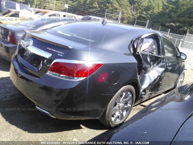 1G4GE5EV9AF189713 - 2010 BUICK LACROSSE CXS BLACK photo 4