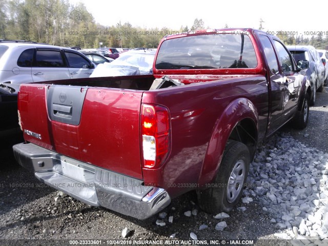 1N6BD0CT2FN756831 - 2015 NISSAN FRONTIER S/SV RED photo 4