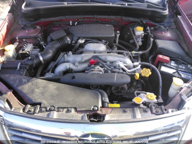 JF2SH6BC9AH785585 - 2010 SUBARU FORESTER XS Rot Foto 10