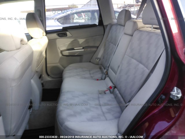 JF2SH6BC9AH785585 - 2010 SUBARU FORESTER XS Rot Foto 8
