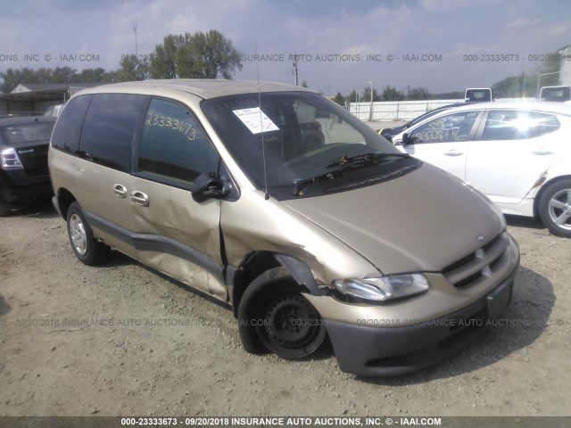 1B4GP45G3YB511867 - 2000 DODGE CARAVAN SE/SPORT GOLD photo 1