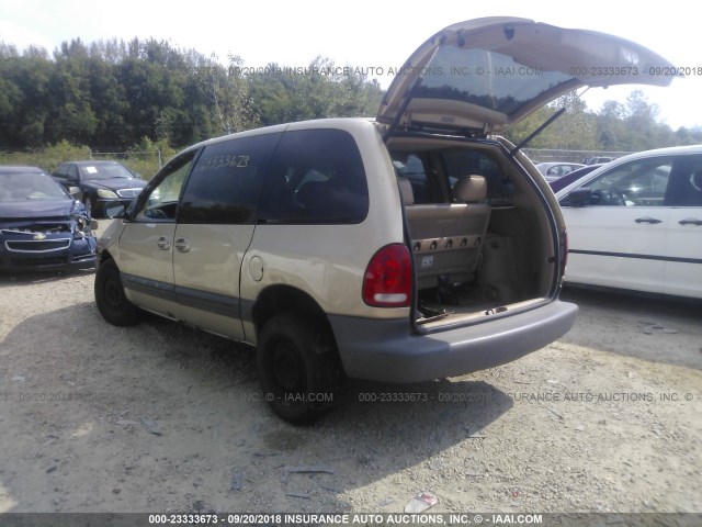 1B4GP45G3YB511867 - 2000 DODGE CARAVAN SE/SPORT GOLD photo 3