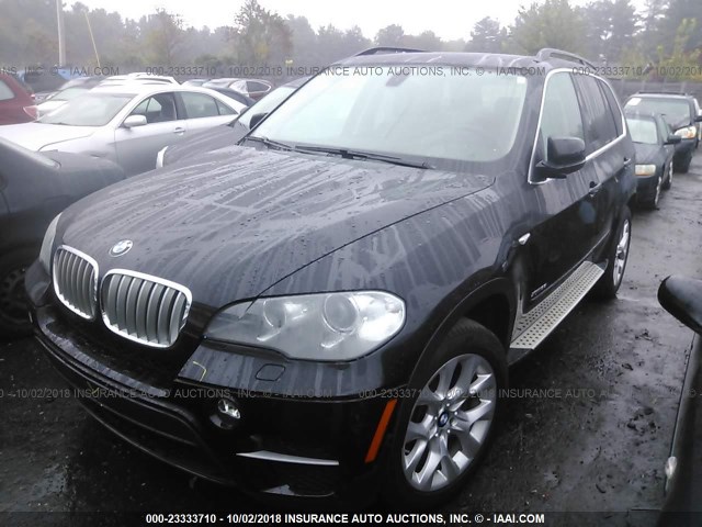 5UXZV4C5XD0G52283 - 2013 BMW X5 XDRIVE35I BLACK photo 2