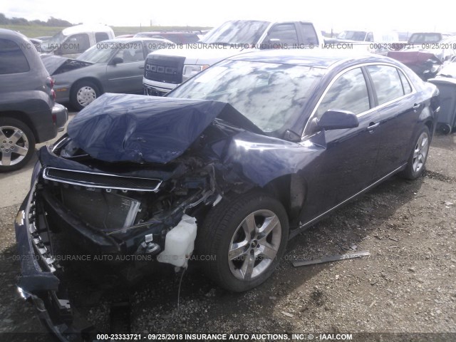 1G1ZC5E06AF184050 - 2010 CHEVROLET MALIBU 1LT BLUE photo 2