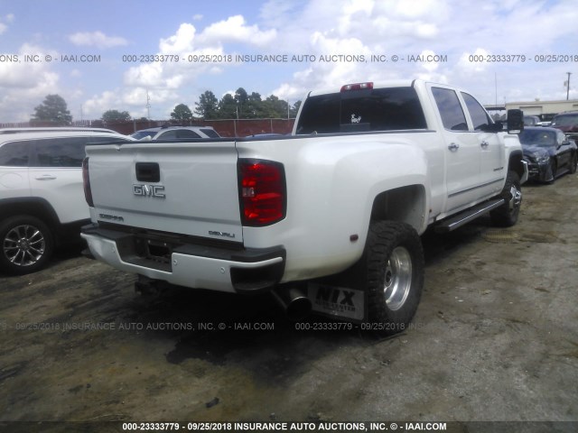 1GT42YE85GF155112 - 2016 GMC SIERRA K3500 DENALI WHITE photo 4