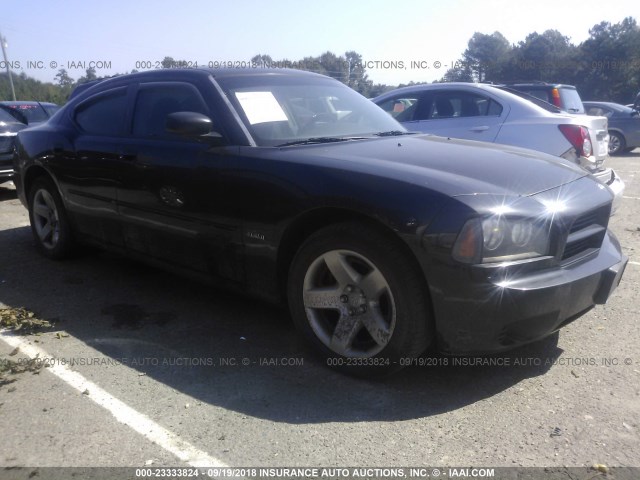 2B3KA43H37H709012 - 2007 DODGE CHARGER SE/SXT BLACK photo 1