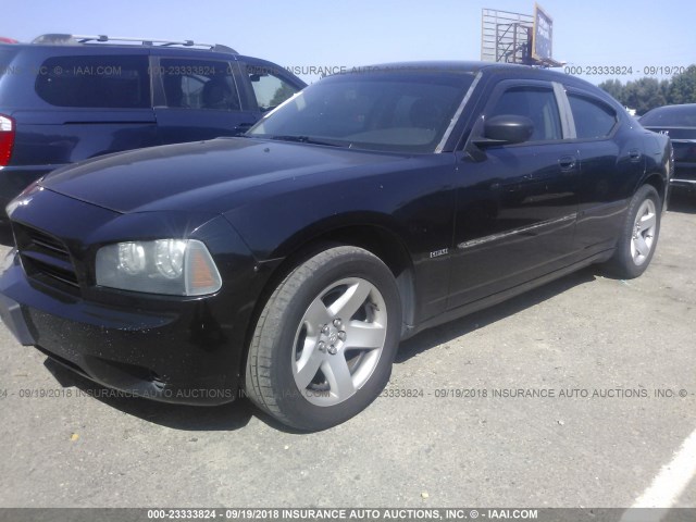 2B3KA43H37H709012 - 2007 DODGE CHARGER SE/SXT BLACK photo 2