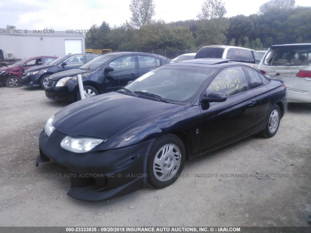 1G8ZY12791Z207400 - 2001 SATURN SC2 BLACK photo 2