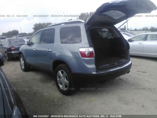 1GKER23758J133251 - 2008 GMC ACADIA SLT-1 Light Blue photo 3